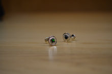 Load image into Gallery viewer, Black Opal Wheel Cufflinks in Sterling Silver